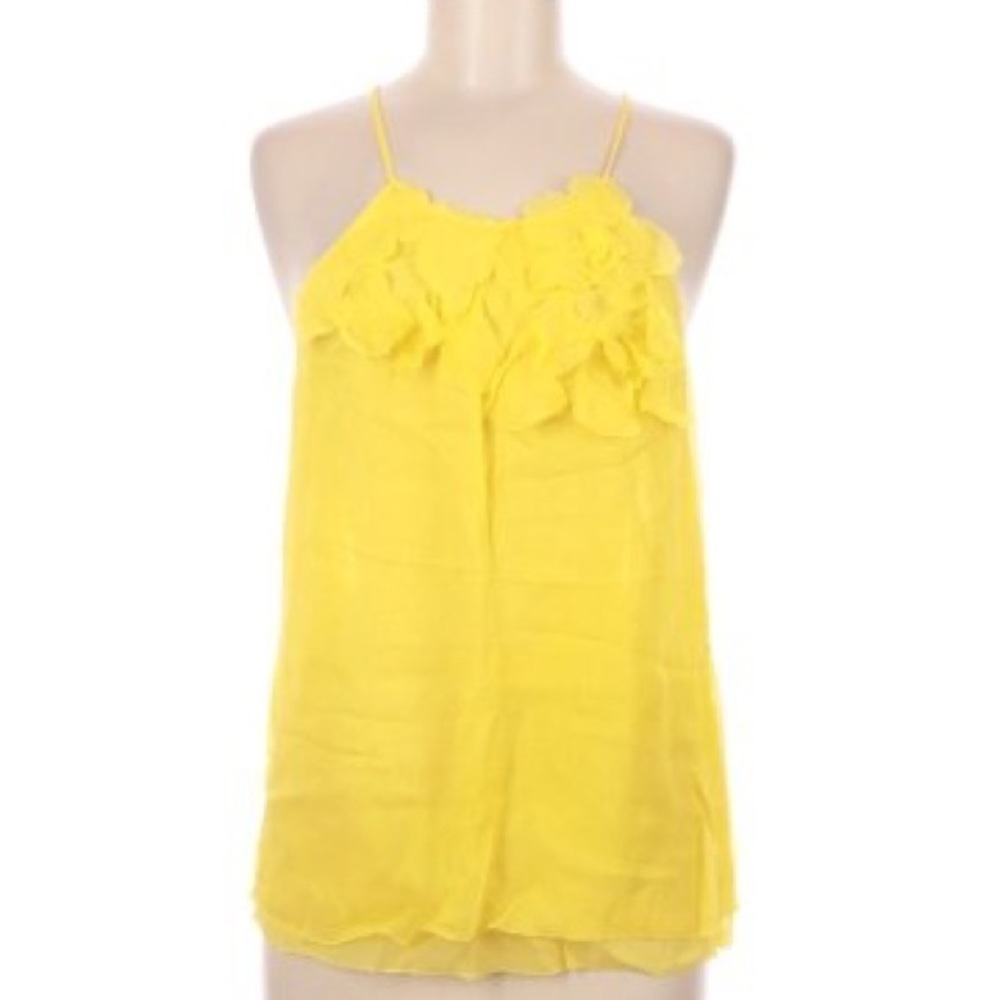 ☀️☀️HERA sunshine yellow silk halter top☀️☀️